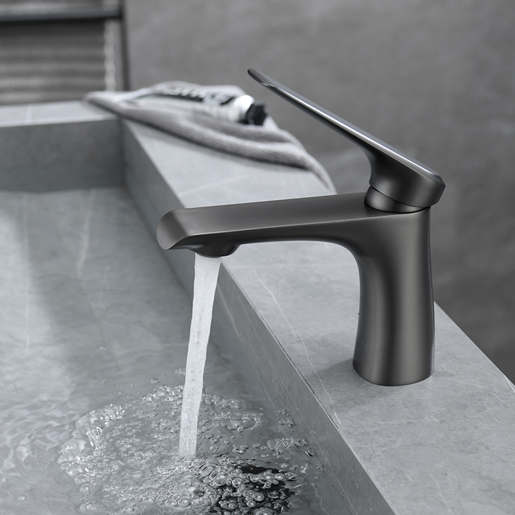 Modern Copper Single Lever Deck Mounted Bathroom Basin Faucet Grifo de lavabo robinet