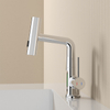 Pull Out Sprayer Bathroom Basin Faucet Good Quality Single Handle Deck Mounted Water Taps