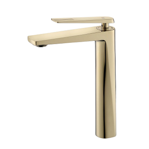 New Design Zirconium Gold Basin Mixer Single Handle Deck Mounted Bathroom Faucet Tap
