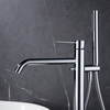 Good Quality Copper Chrome Freestanding Bathtub Faucet for Bathroom Floor Mounted Bath Tub Filler
