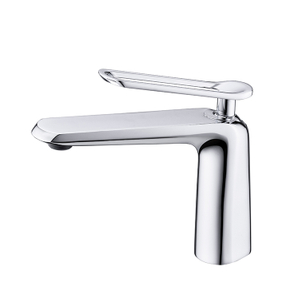Chrome Bathroom Water Faucet Mixer Deck Mounted Single Handle Brass Vanity Water Tap Vessel Sink Faucet