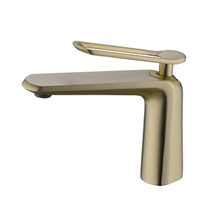 OEM and ODM Brushed Gold Bathroom Water Faucet Single Lever One Hole Lavatory Toilet Mixers Taps 
