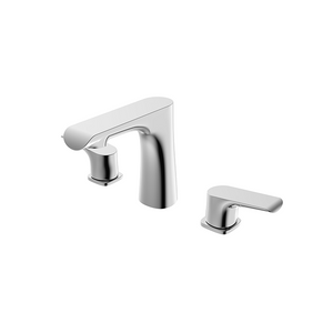 Suitable for bathroom Deck Mounded 2 Handles 3 Holes Basin Faucet
