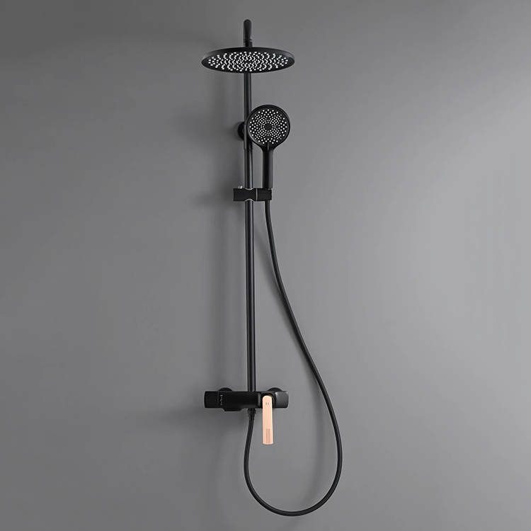 Modern Bathroom Shower Set Washroom Brass Rainfall Shower Faucet Column Bath Shower Faucets