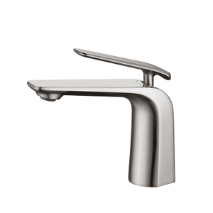 Sanitary Ware Brushed Nickel Bathroom Faucet Single Handle Brass Sink Basin Mixer Taps
