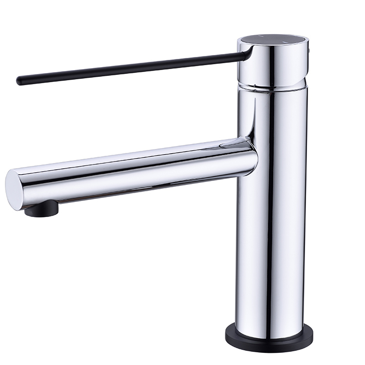Contemporary Deck Mounted Single Handle One Hole Wash Mixer Tap Copper Bathroom Basin Faucet