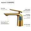 Kaiping Gockel Brushed Gold Bathroom Mixer Tap Single Lever Single Handle Basin Sink Faucet