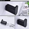 4 Pieces Hotel Stainless Steel Wall Mounted Matte Black Toilet Bathroom Accessories Set