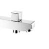 Chrome Basin Faucet Spout Wall Bathtub Brass Bath Spout Bathroom Fittings Replacement 