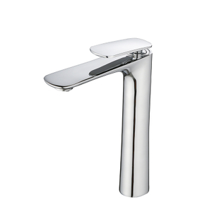 High Quality Brass Chrome Basin Mixer Bathroom Sink Faucet Single Handle Single Lever Tall Body 