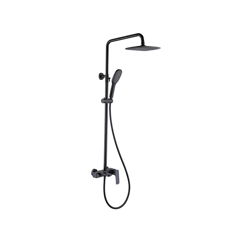 Wall Mounted Rain Bathroom Shower Set System Mixer Set Brass Shower Faucet Set