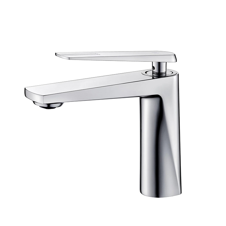 New Design Copper Single Handle Single Lever Deck Mounted Wash Mixer Tap Bathroom Sink Faucet