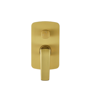 Modern In-Wall Mounted Single Handle Brushed Gold Shower Mixer Valve Concealed Shower Faucet