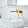 Modern Luxury Gold Wall Mounted Concealed Tap Wash Mixer Single Handle Hot And Cold Water Bathroom Faucet