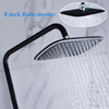 Modern Brass Shower System Set Bathroom Hot And Cold Water Wall Mounted Rainfall Shower Set