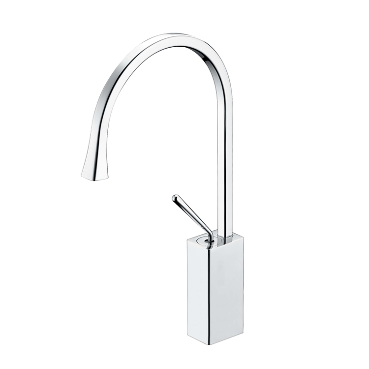 Amazon Hot Sale Chrome Single Lever Single Handle Hot And Cold Water Wash Mixer Tap