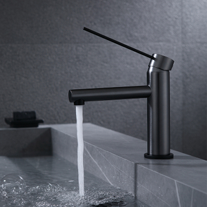 Kaiping Gockel Gun Grey Copper Brass Bathroom Single Handle Hot And Cold Water Wash Basin Faucet