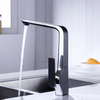 Direct Sale Modern Chrome And Black Kitchen Mixer Brass Single Handle Sink Faucet Tap