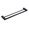 China Factory New design Bathroom Double Black Stainless Steel 304 Towel Bar