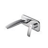 Brass Chrome Concealed Bathroom Basin Faucet Wall Mounted Single Handle Toliet Lavatory Basin Faucet 