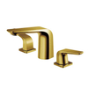 Kaiping Supplier 3 Hole Dual Handle Deck Mount Gold Basin Faucet Bathroom Sink Faucet
