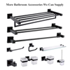 Black Stainless Steel 304 Double Tumbler Holder Bathroom Accessories Double Cup Holder