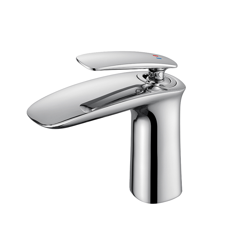 Watermark Hot And Cold Water Brass Chrome Single Handle Wash Mixer Tap Bathroom Basin Faucet