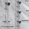 High Quality Brass Wall Mounted Chrome Bathroom Rainfall Shower Faucet Set