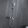 Easy Install Wall Mounted Brass Hot And Cold Water Chrome Bathroom Shower Mixer Set
