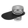Factory Wholesale Black Wall Mounted Bathroom Accessories Stainless Steel Single Cup Holder
