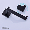 Stainless Steel Paper Towel Holder Bathroom Accessories Wall Mounted Matte Black Toilet Roll Paper Tissue Hanger