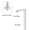 New Design Chrome Copper Freestanding Bathtub Faucet Floor Standing Bath Tub Filler 