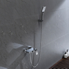 Modern Exposed Bathtub Shower Mixer Single Handle Waterfall Wall Mounted Bath Shower Faucet