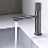 OEM and ODM Brass Single Handlle Deck Mounted Gun Grey Basin Mixer Tap Bathroom Basin Faucet 