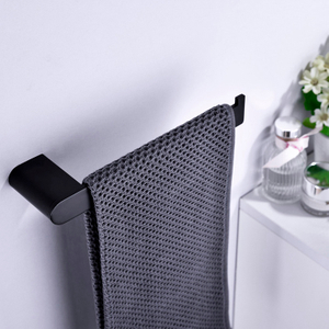 Stainless Steel 304 Bathroom Accessories Wall Mounted Matte Black Towel Ring Towel Holder