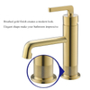 Kaiping Gockel Copper Single Lever Deck Mount Gold Bathroom Sink Mixer Tap Basin Faucet