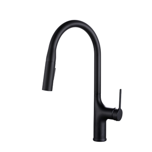 Single Handle Matte Black Pull Down Sink Kitchen Faucets Pull Out Spring Kitchen Faucet