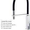 Modern Single Handle Deck Mounted Brass Hot and Cold Water Kitchen Faucets