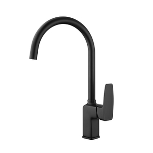 New Style Matt Black Kitchen Faucet Single Lever Single Handle Deck Mounted Hot and Cold Water Bar Sink Mixer Tap 