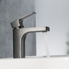 Deck Mounted Single Handle Bathroom Basin Faucet One Hole Gun Gray Sink Mixer Tap OEM And ODM Factory Manufacturer 