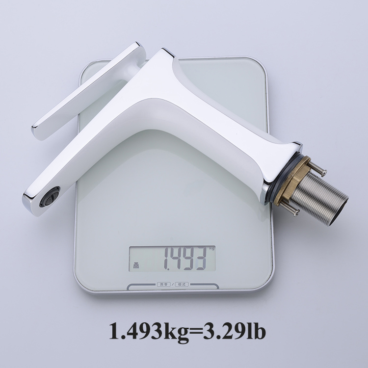 Amazon Hot Sale Single Lever Single Handle Brass Bathroom Faucet Wash Basin Mixer Tap