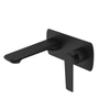 Matte Black Bathtub Bathroom Faucet Wall Mounted Brass Hot and Cold Water Spout Sink Mixer Tap 