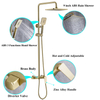 Kaiping Sanitary Ware Factory Golden Rain Bathroom Faucet Shower Set
