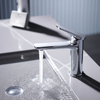 Chrome Water Faucet Single Lever Single Handle Brass Bathroom Basin Lavatory Mixer Tap 