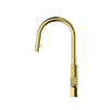 New Design Brushed Gold Pull Down Kitchen Faucet Brass Deck Mount Sink Mixer Tap 