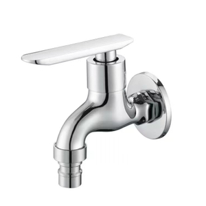 Factory OEM Cheap Price Wall Mounted Quick Open Tap Single Handle Chromed Bibcock for Bathroom