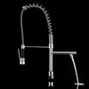 New Design Commercial Kitchen Faucet Pull Down Sprayer Single Handle Chrome Kitchen Sink Mixer