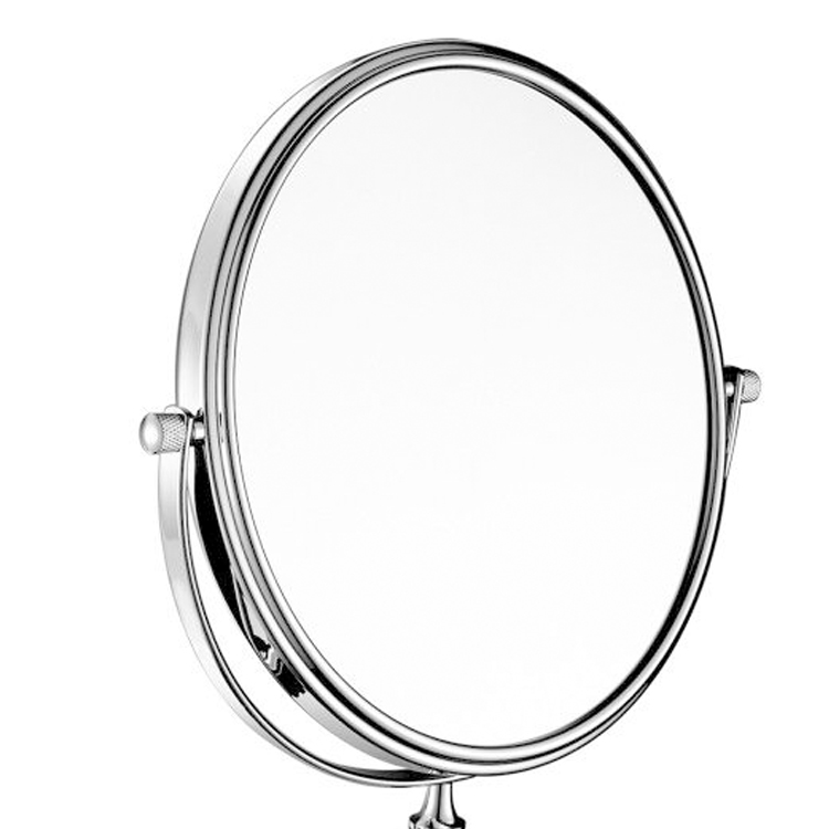 Extendable Wall Mounted Chrome Frame Folding Round Hotel Bathroom Vanity Makeup Mirror