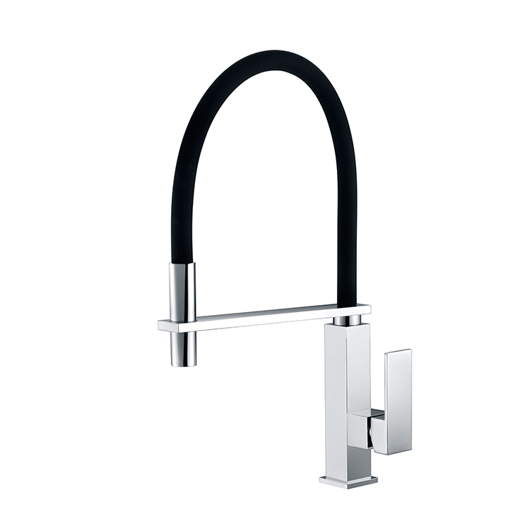 Modern Single Handle Deck Mounted Brass Hot and Cold Water Kitchen Faucets