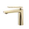High Quality Zirconium Gold Sink Bathroom Basin Faucet Single Handle Deck Mounted Toilet Water Mixer Tap